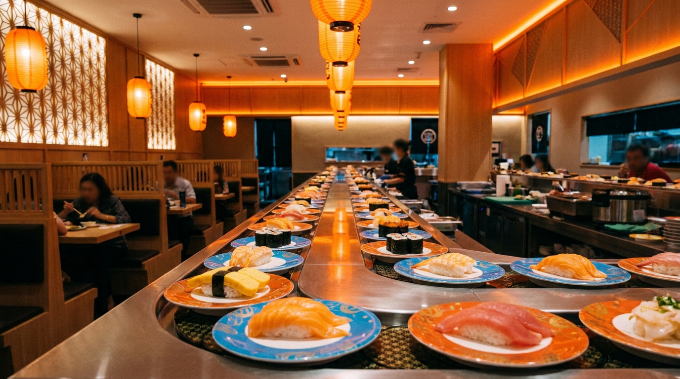 Conveyor belt sushi lane