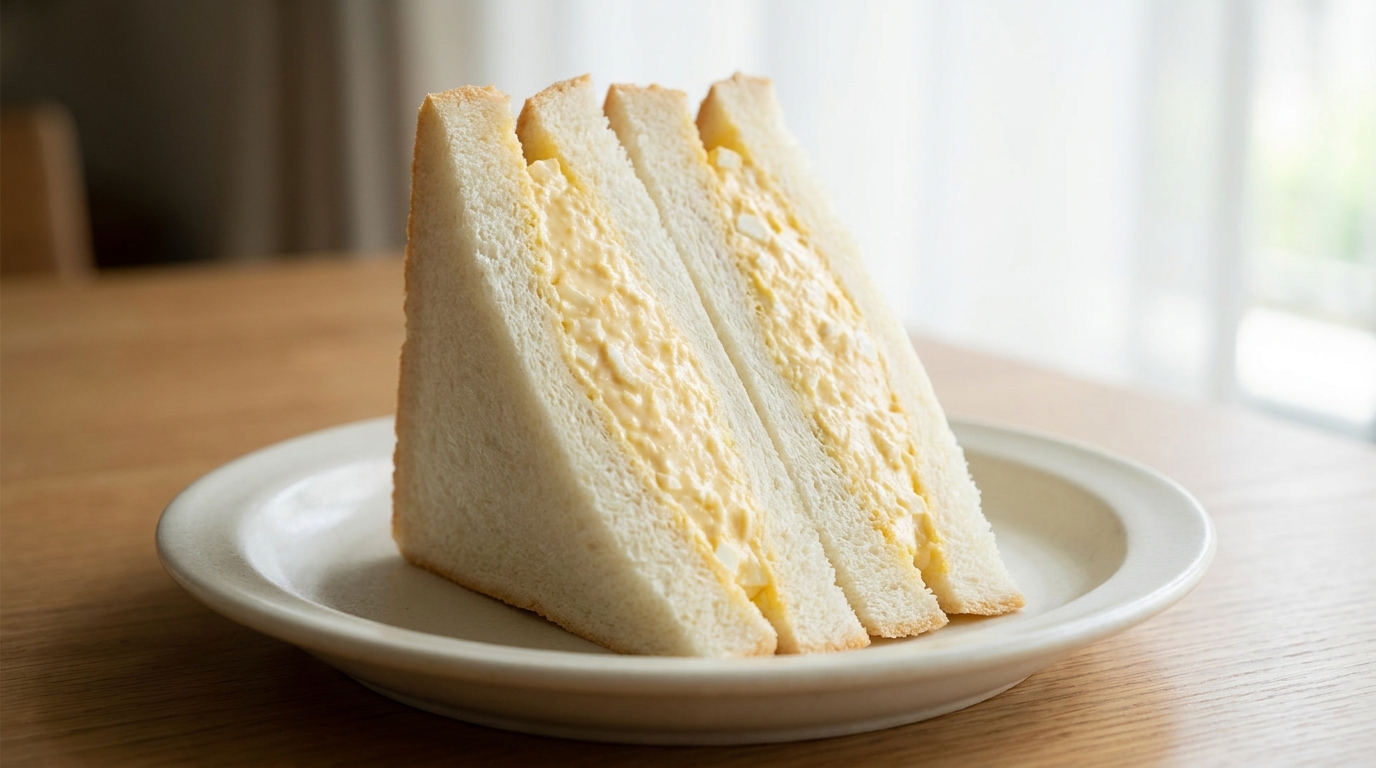 Japanese convenience store egg sandwich