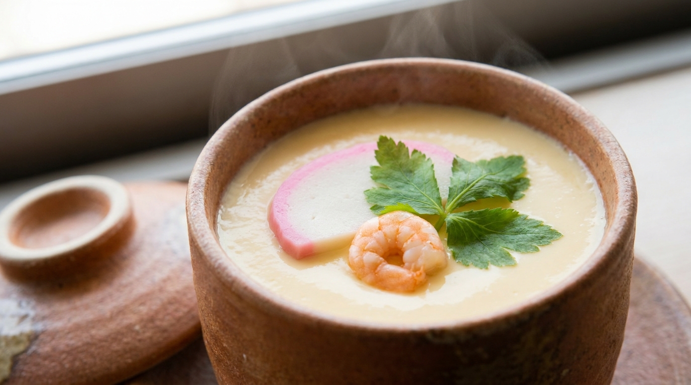 Chawanmushi savory steamed egg custard