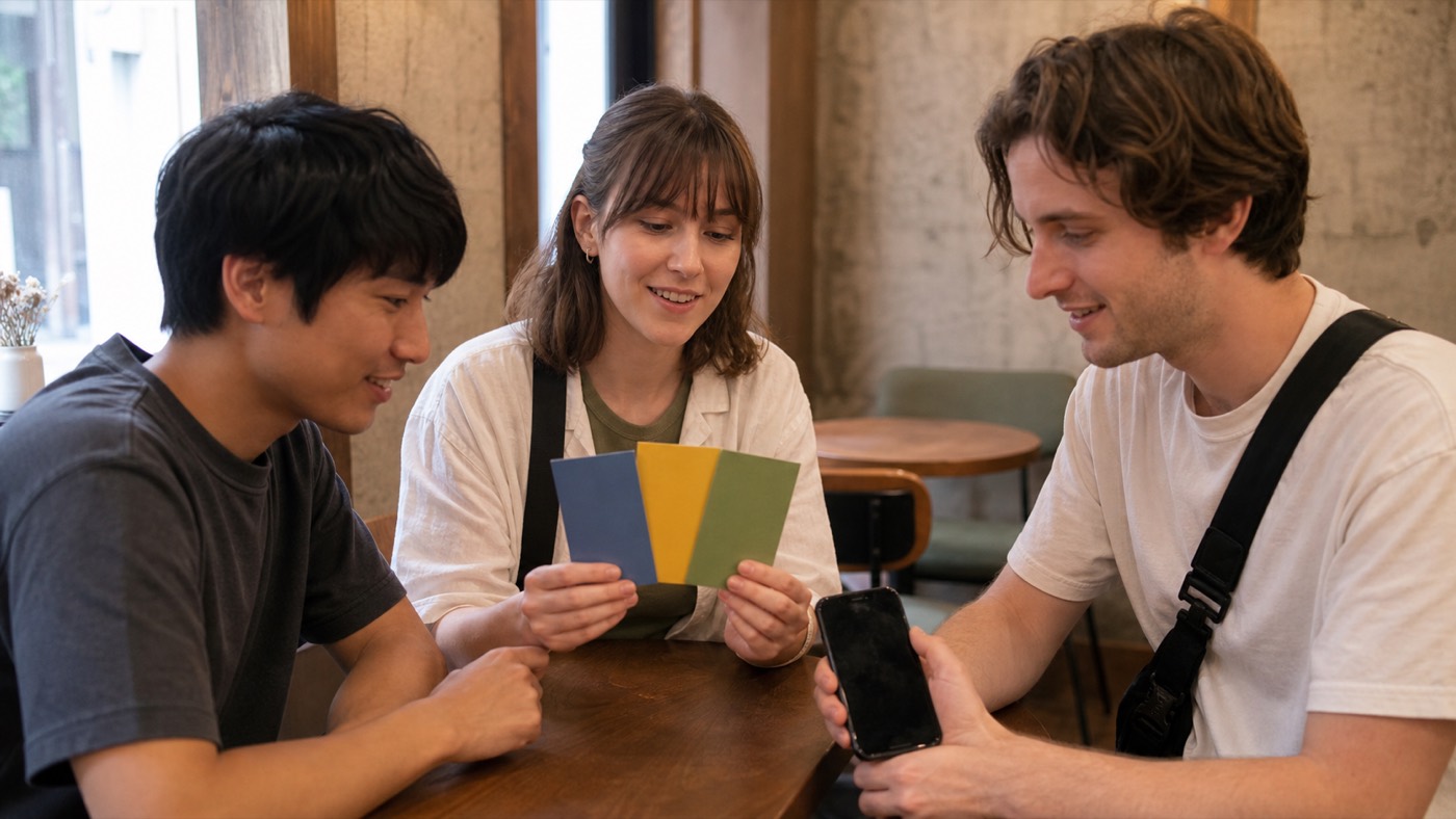 International travelers comparing Koto Fireworks ticket options
