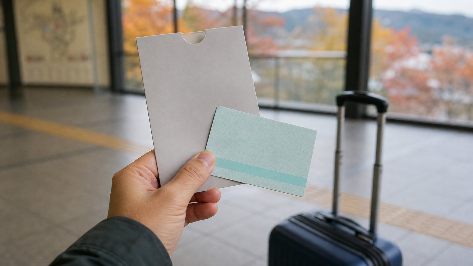 Two blank travel tickets for a Nikko rail journey