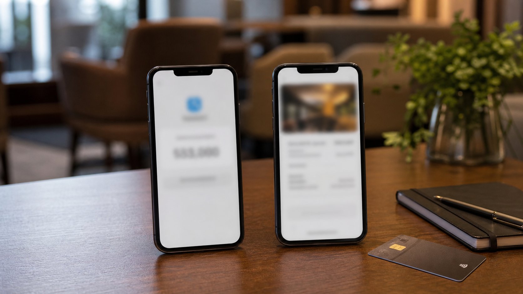 Comparing a card hold and a prepaid restaurant booking.