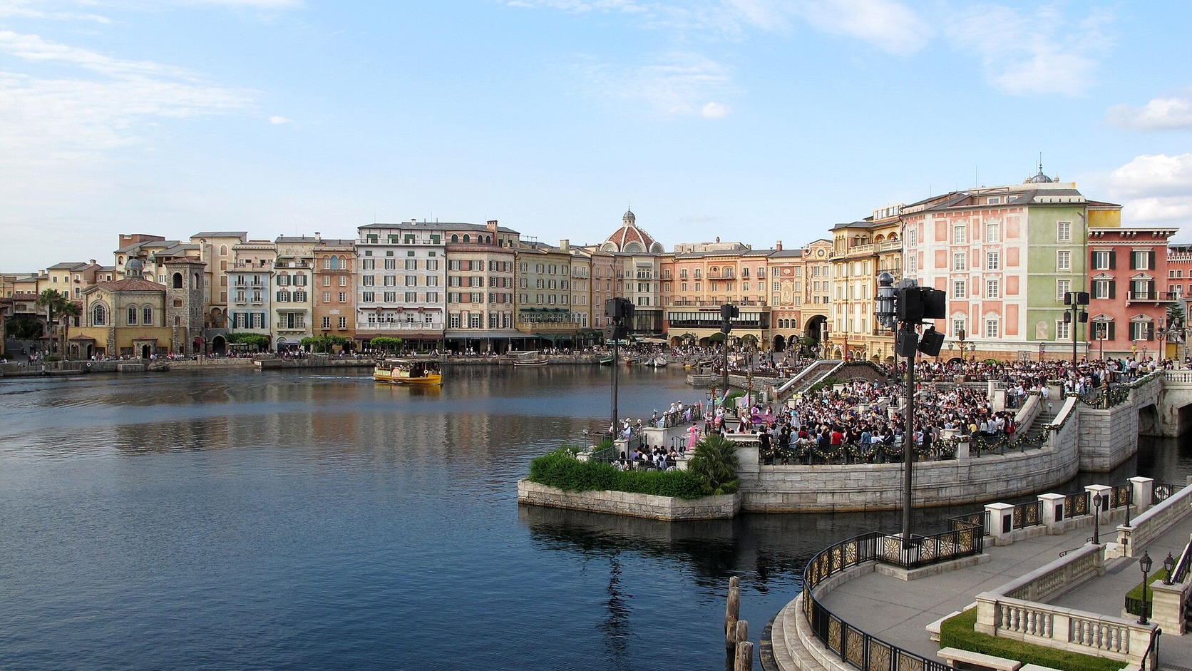 Mediterranean Harbor at Tokyo DisneySea in daylight