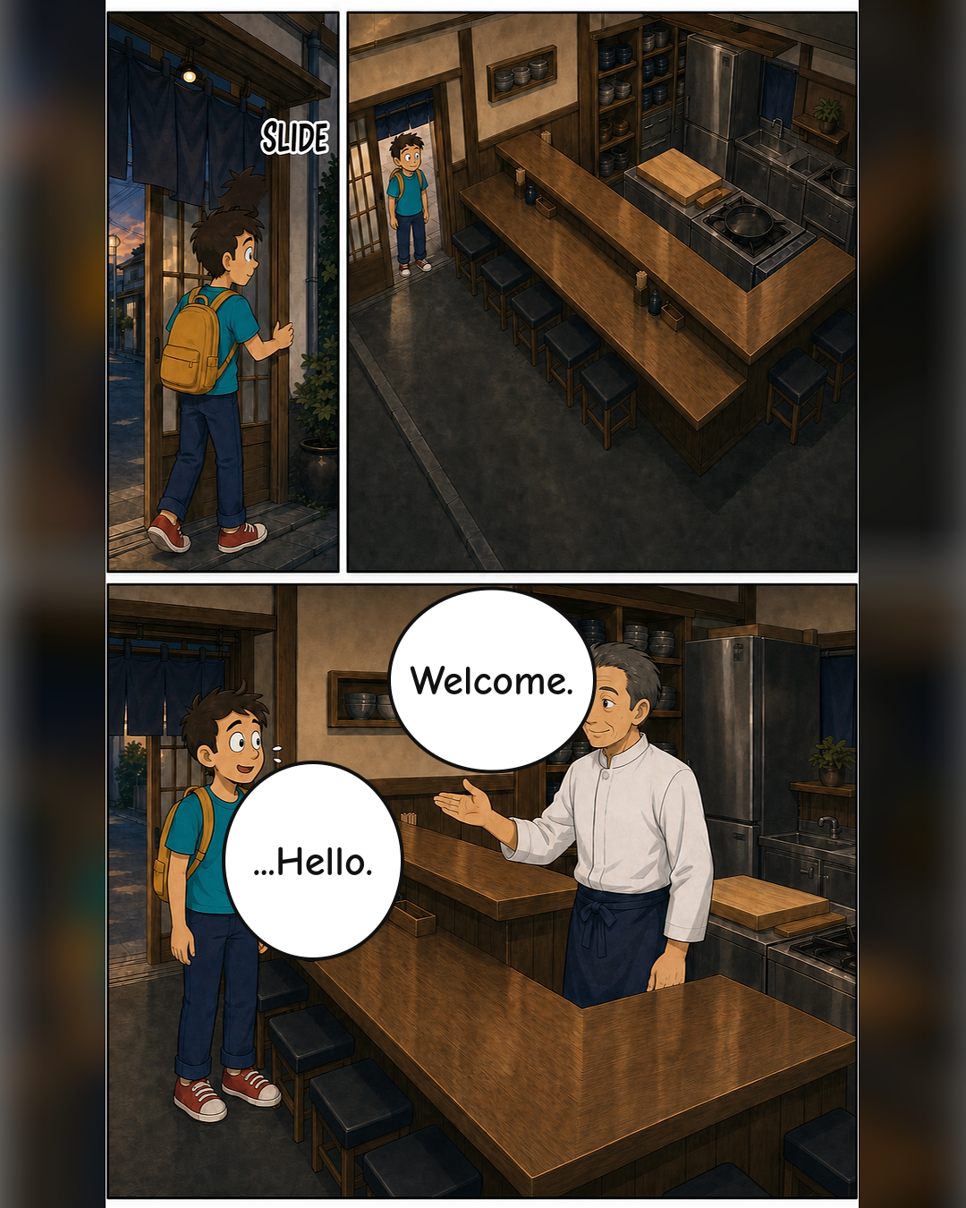 RJG KATSUDON food manga, page 3 of 14