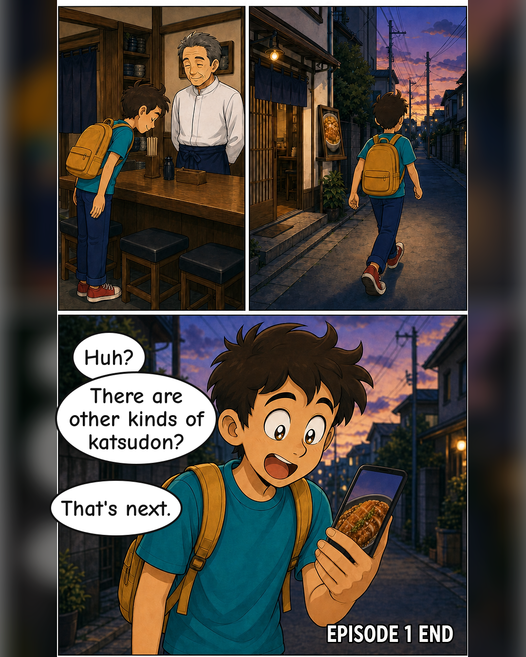 RJG KATSUDON food manga, page 14 of 14