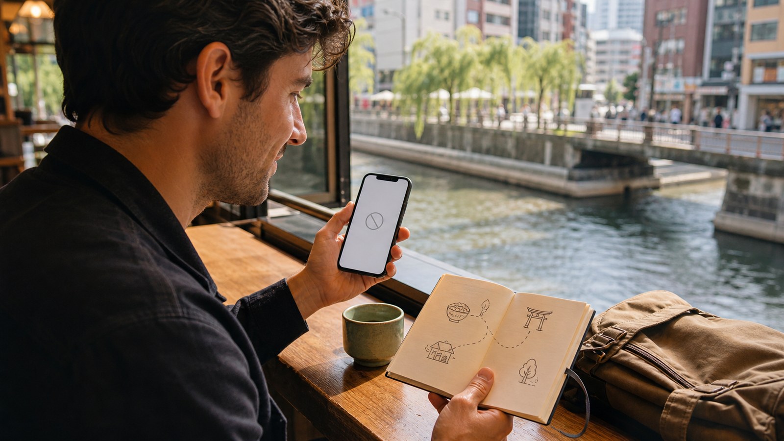 A traveler changing to a Fukuoka city plan after finding no official ticket inventory