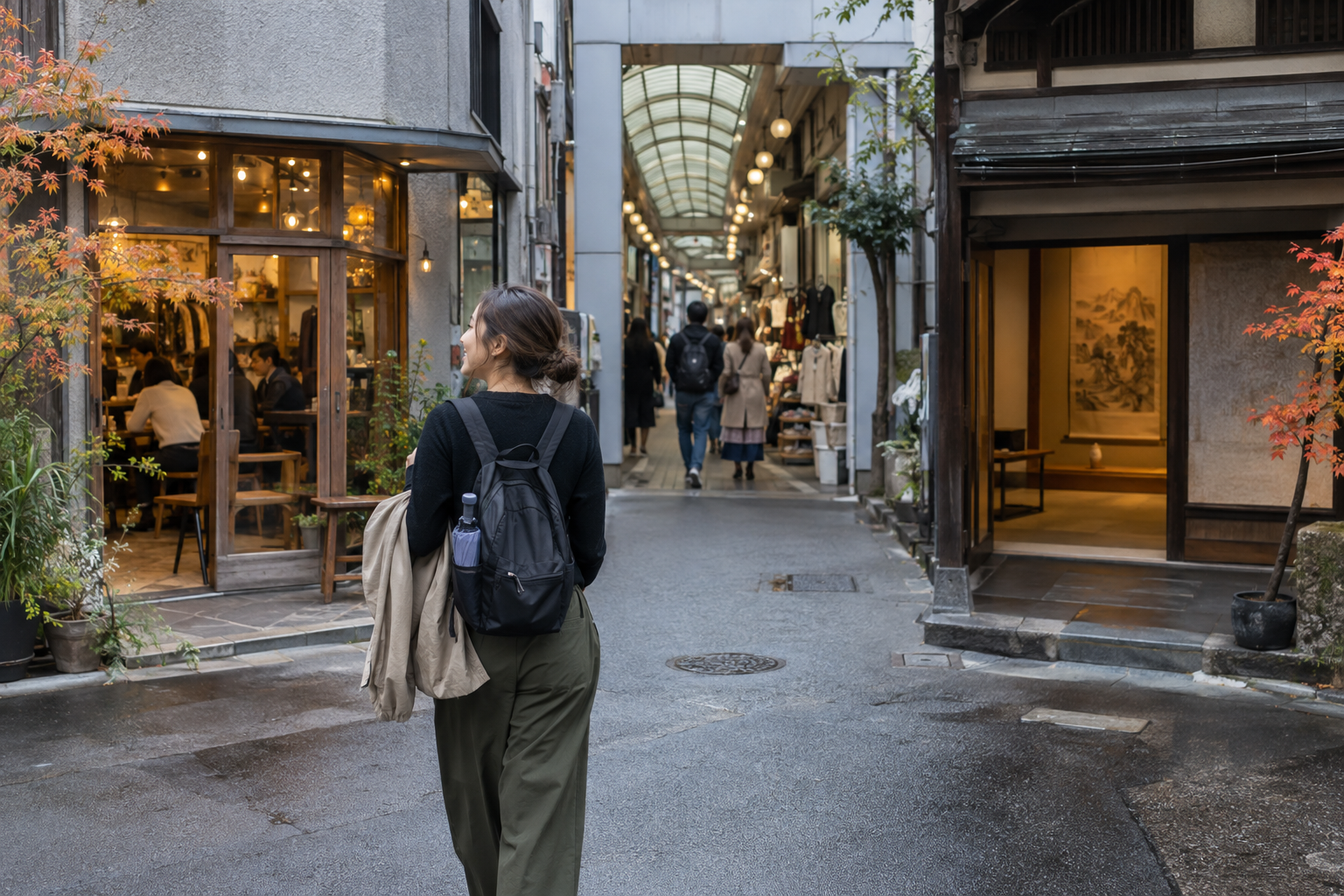 AI-generated image of a compact Tokyo neighborhood with flexible options