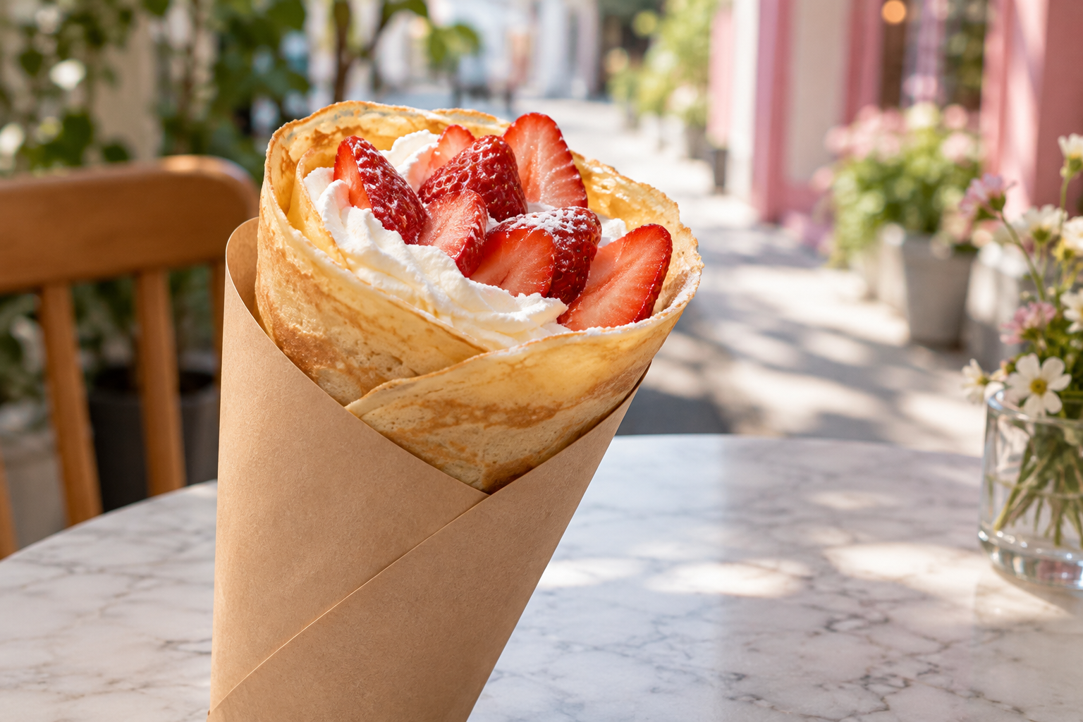 Generic strawberry crepe