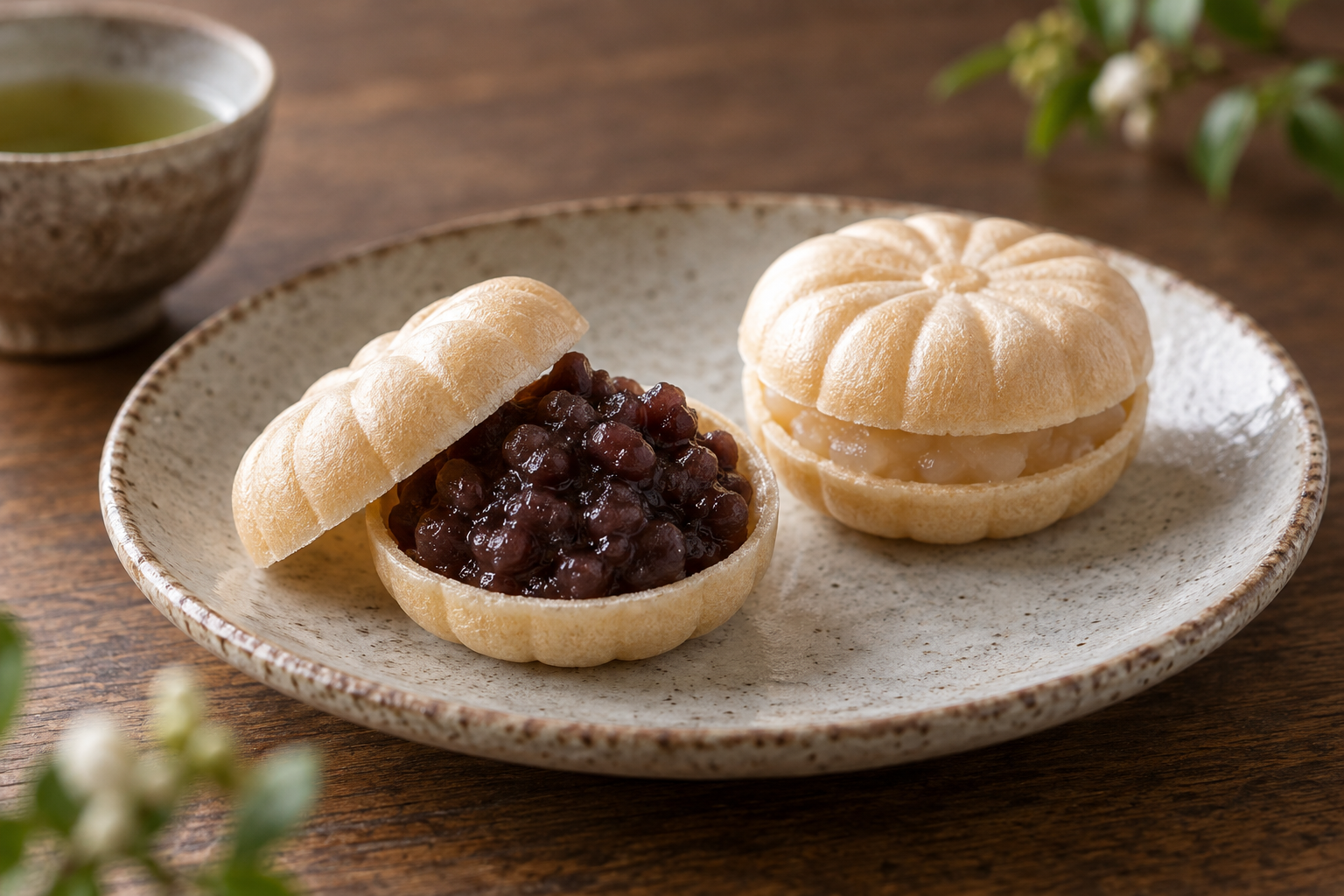 Illustrated bean-paste wafer sweets