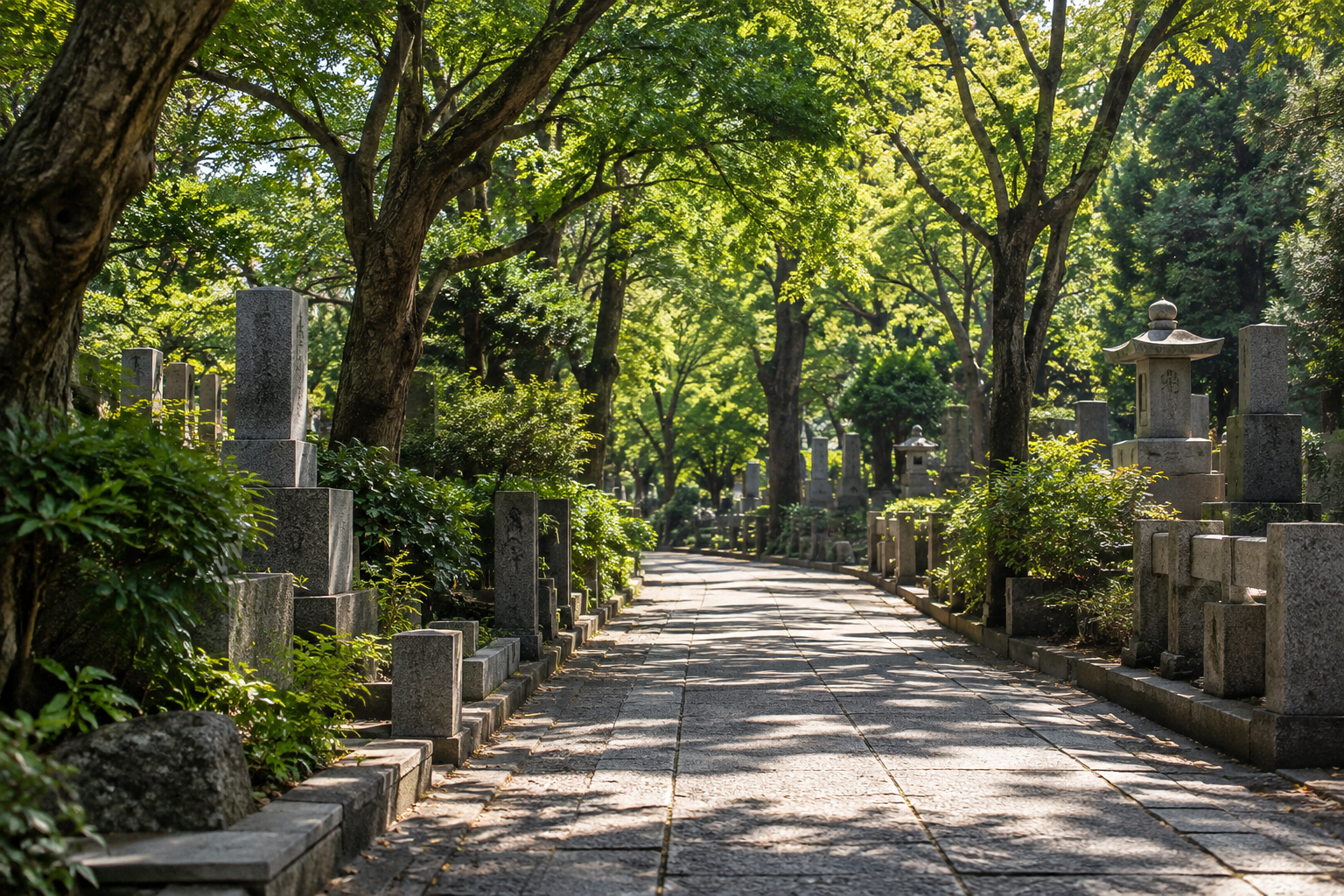 Yanaka Cemetery concept illustration