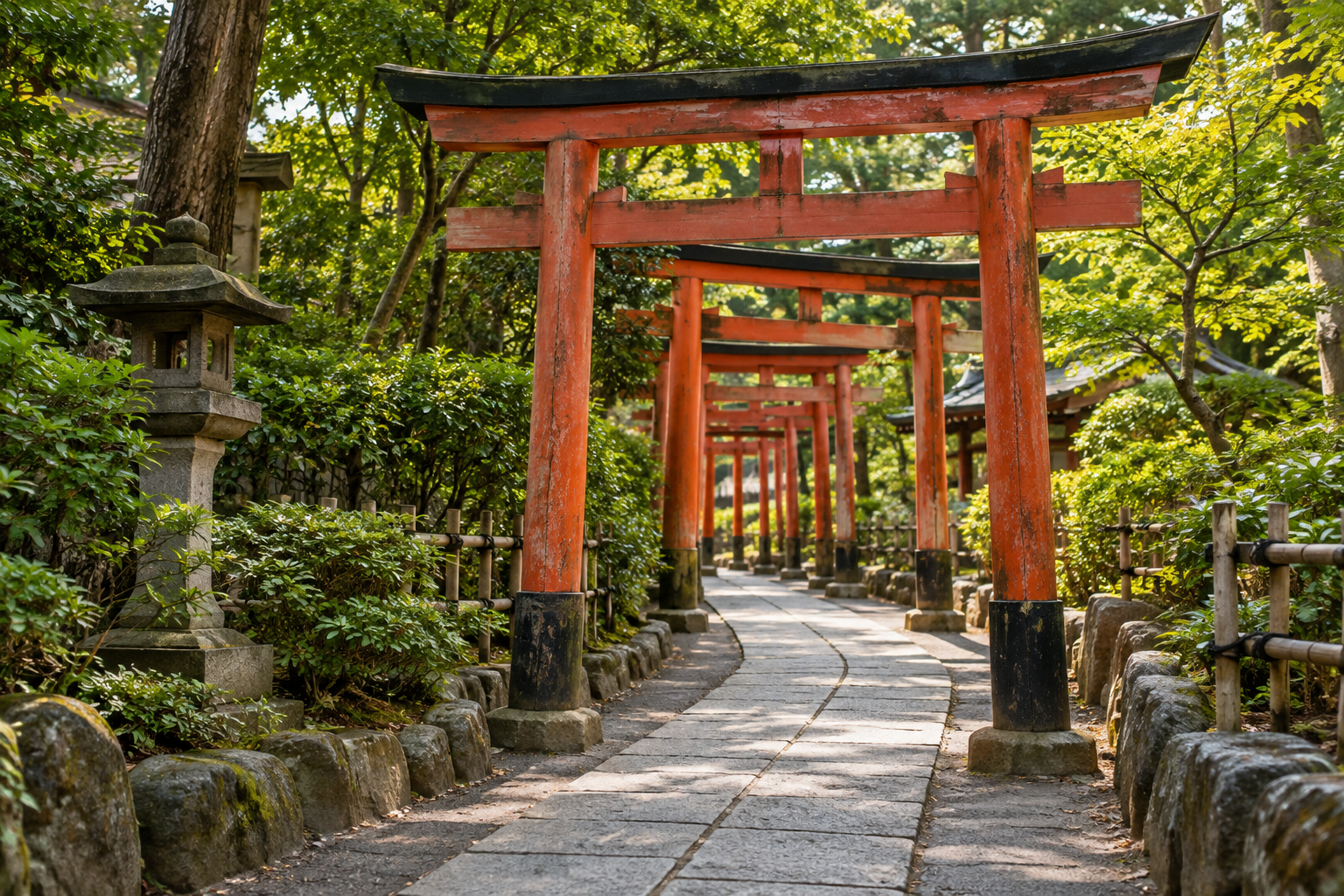 Nezu Shrine concept illustration